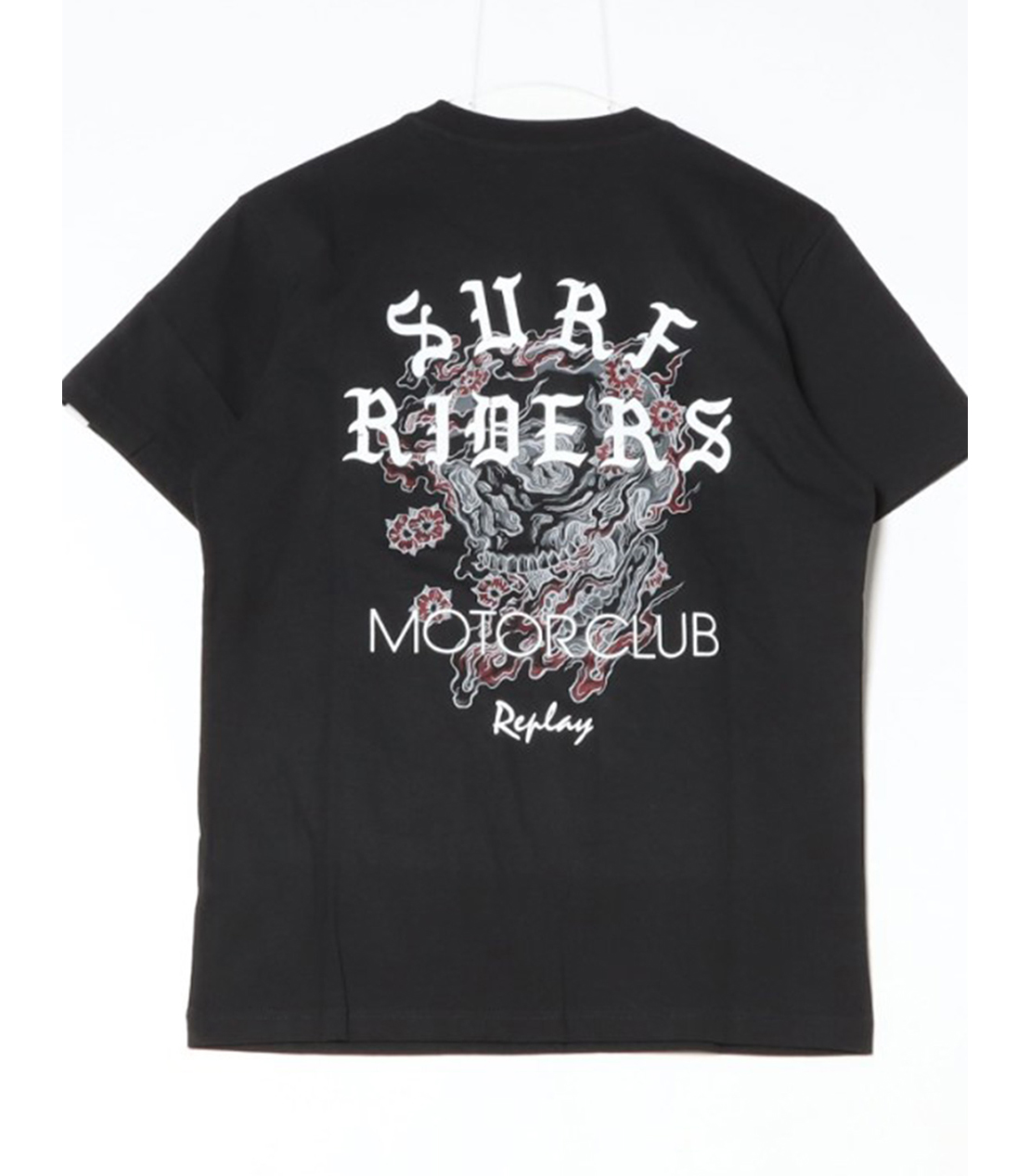 コットンジャ－ジーバイカープリントＴシャツ